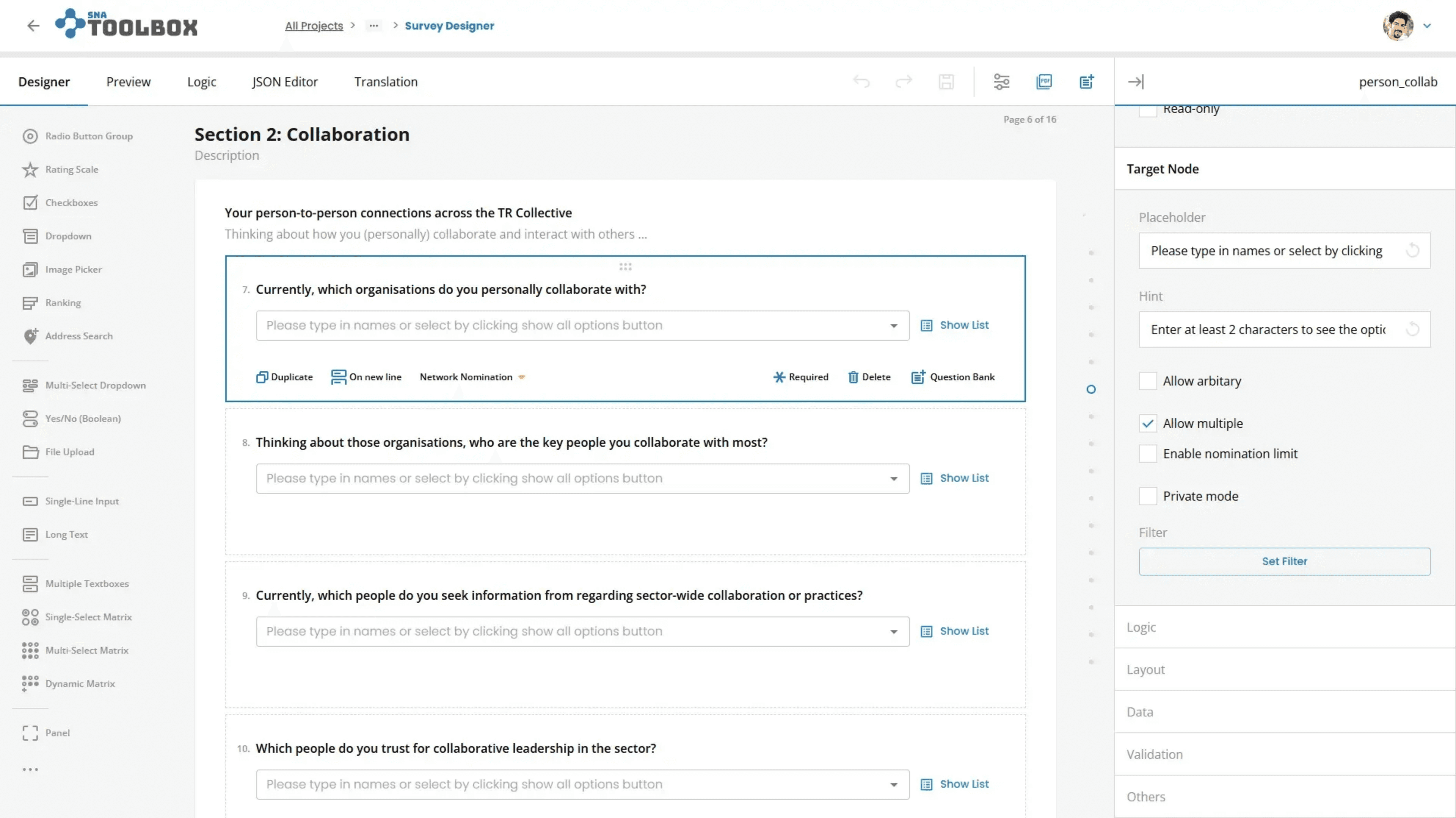 Survey Design and Data Collection